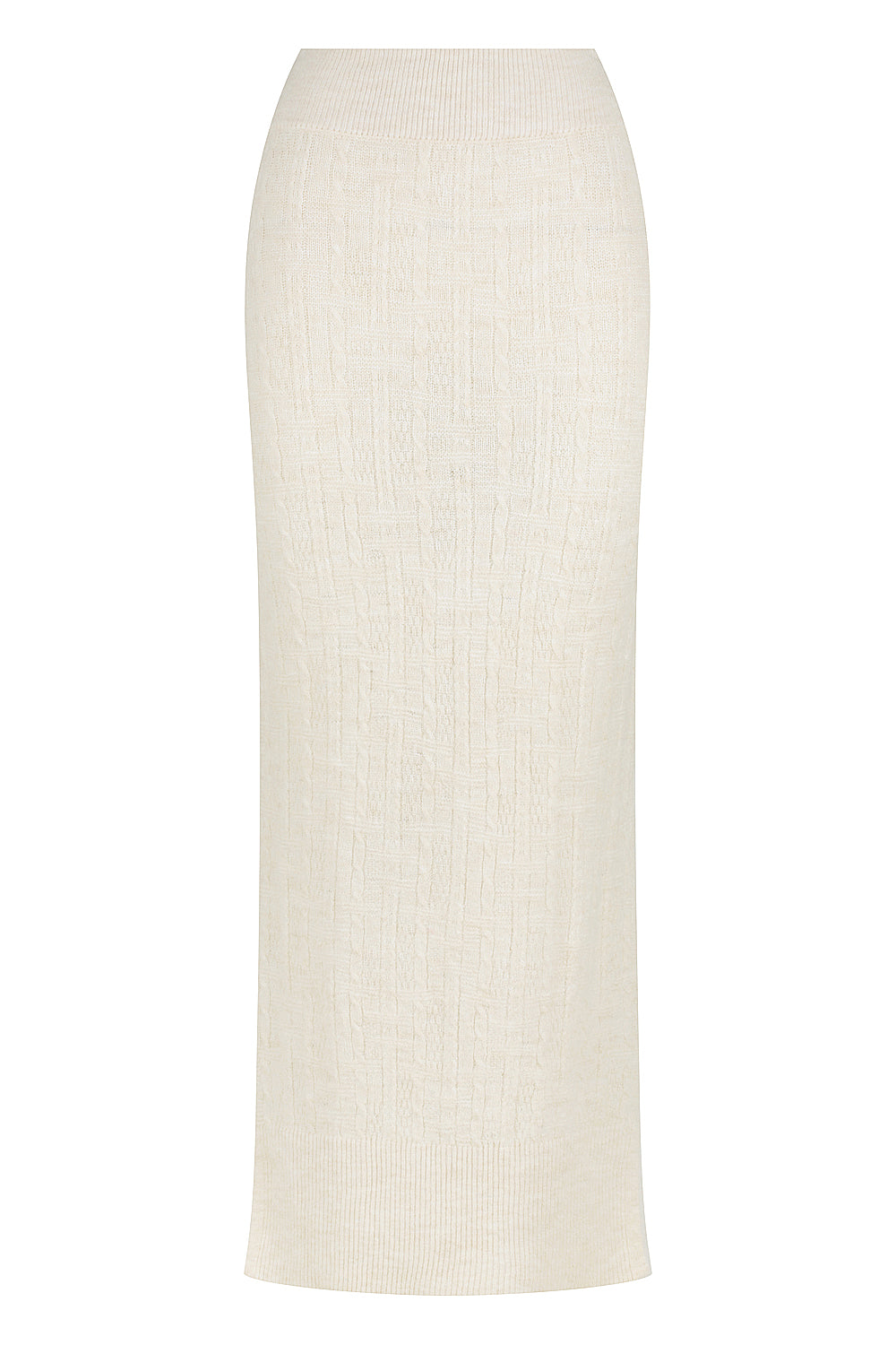Riviera Cable Knit Skirt - Snowball