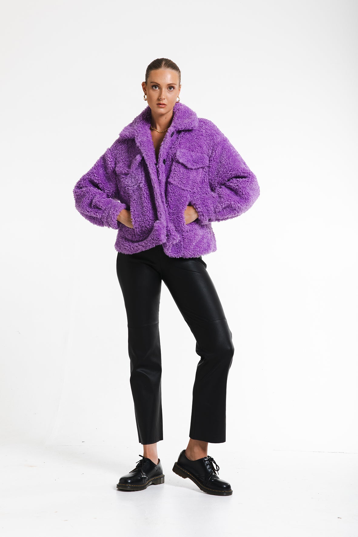 Whistler Teddie Coat - Electric Lilac