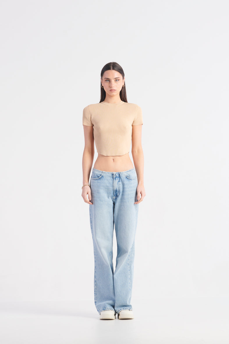 The Elevated Knit Top - Sand