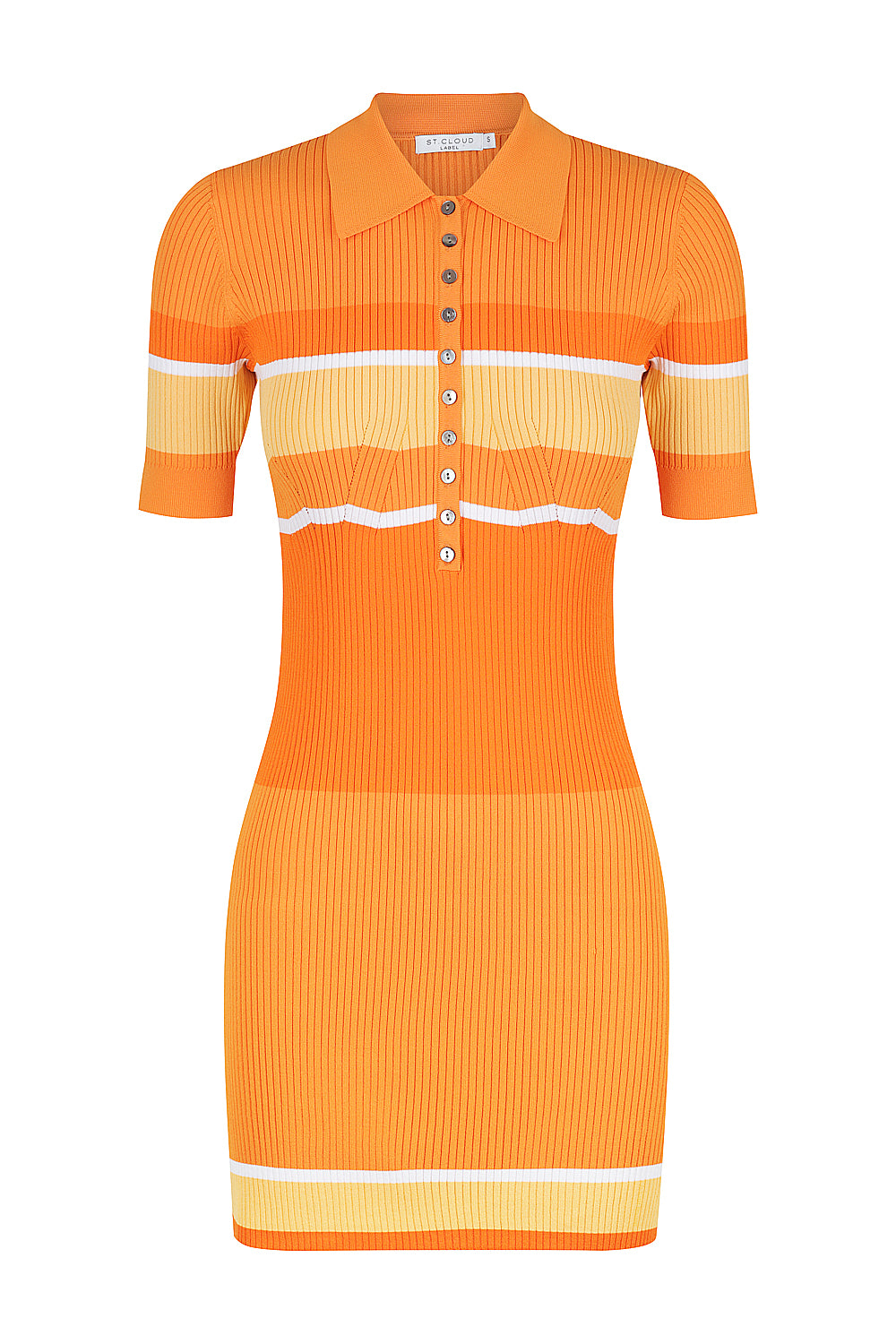 Roller Girl Mini Polo Dress - Sunset Stripe