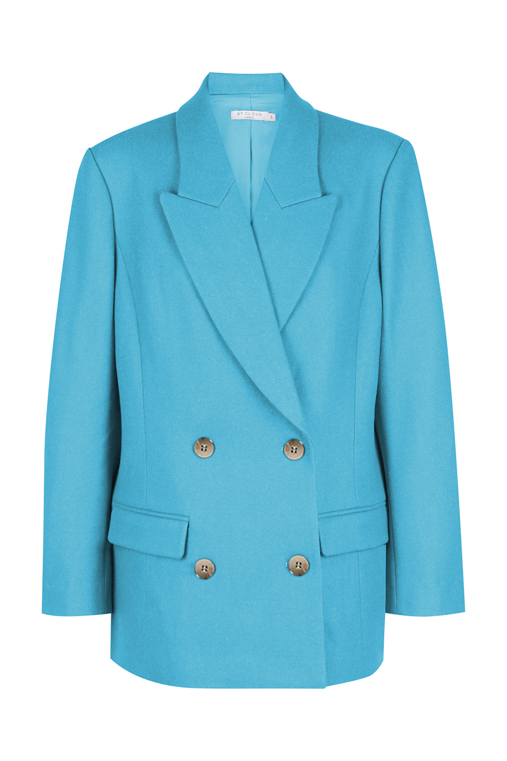 Blackholm Wool Blazer Coat - Blue Jewel